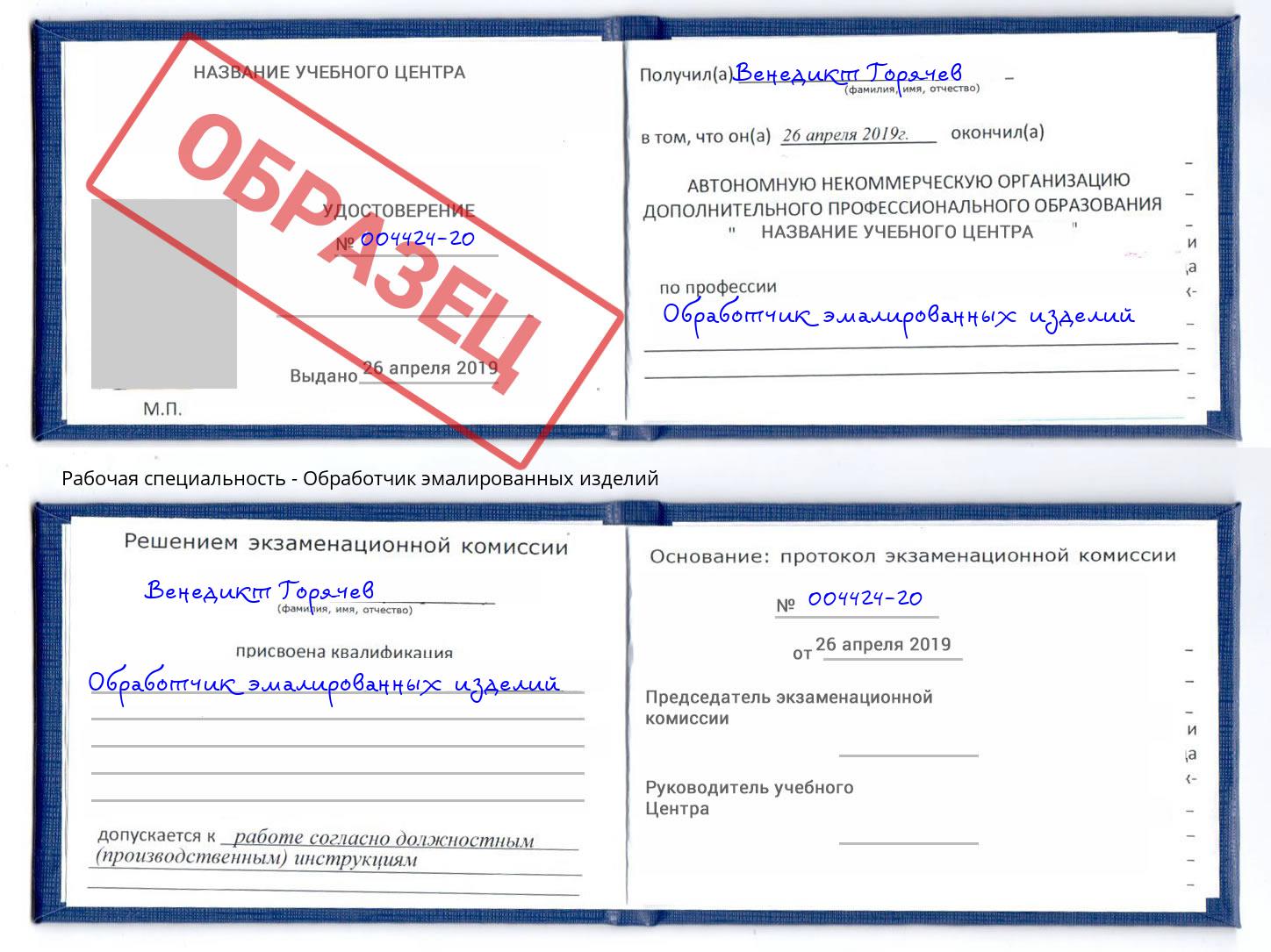 Обработчик эмалированных изделий Ишим